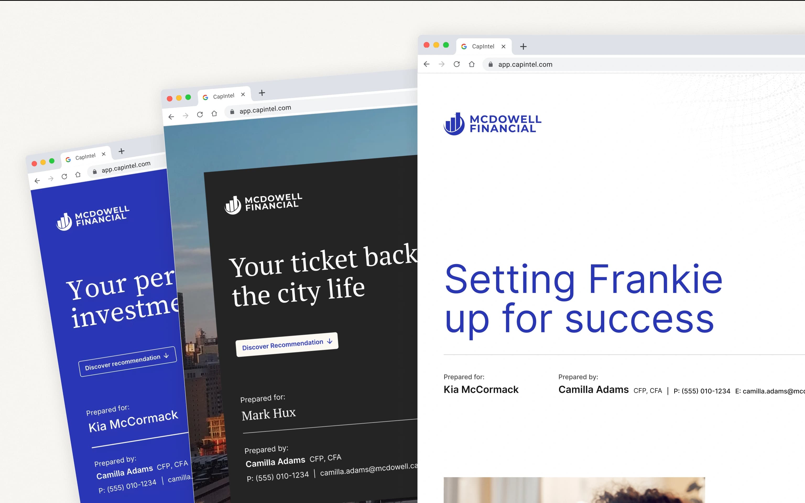 AI Proposals generating a personalised presentation from that context